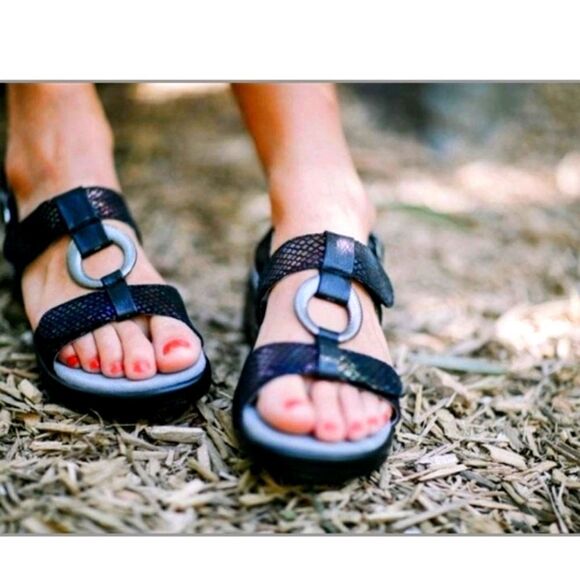Alegria Julie Gemboree Multi Leather Sandals - Picture 1 of 5